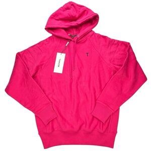Thakoon Drawstring Hoodie, XS, NWT. Hot Pink.